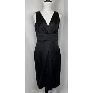 Calvin Klein Size 6 Black Sheath Dress Elegant Evening Cocktail Party Formal